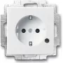 BUSCH JAEGER 2013-0-5286 - CEE 7/3 - 2P+E - bianco - 250 V - 16 A - 71 mm