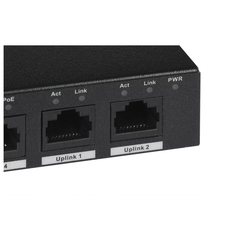 Dahua Technology PFS3006-4ET-60 switch unmanaged L2 Fast Ethernet (10/100) Power over Ethernet (PoE) nero