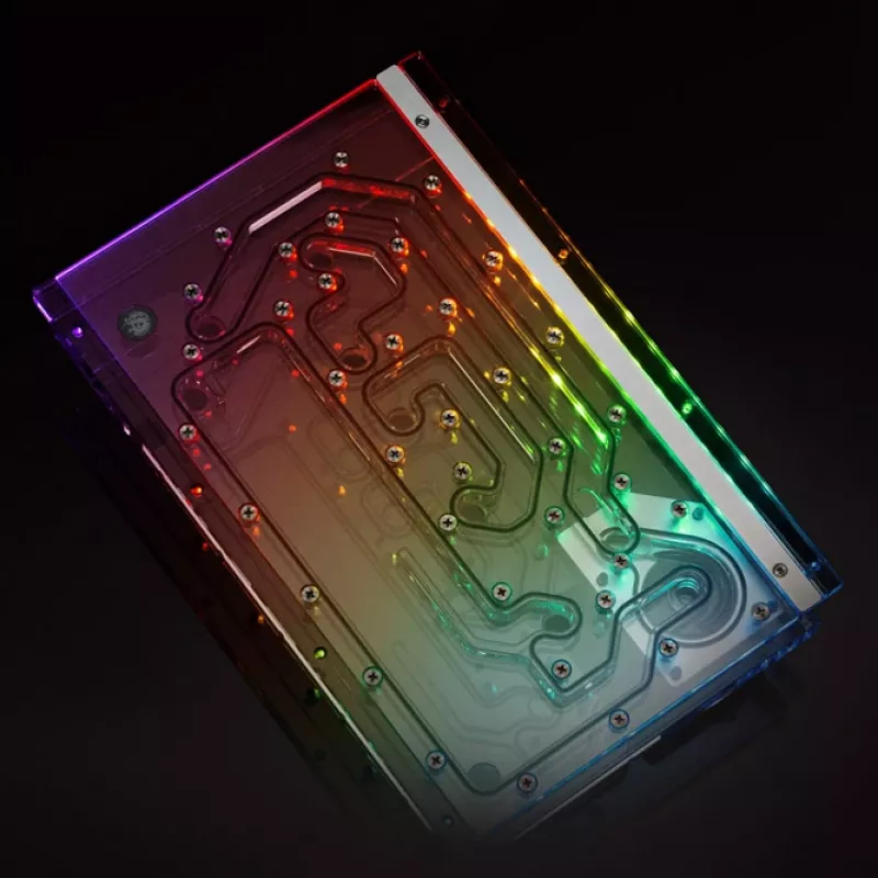 Bitspower Sedna O11DS distroplate per LIAN LI O11 Dynamic Mini, ARGB, trasparente