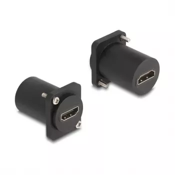 DeLOCK Modulo D-Type HDMI 8K 60Hz femmina a femmina con viti nero
