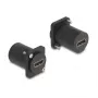 DeLOCK Modulo D-Type HDMI 8K 60Hz femmina a femmina con viti nero