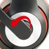 Headset gaming con filo GEMBIRD MHS-03-BKRD — binaurale, circumaurale, 3,5 mm, cavo 1,8 m, rosso/nero
