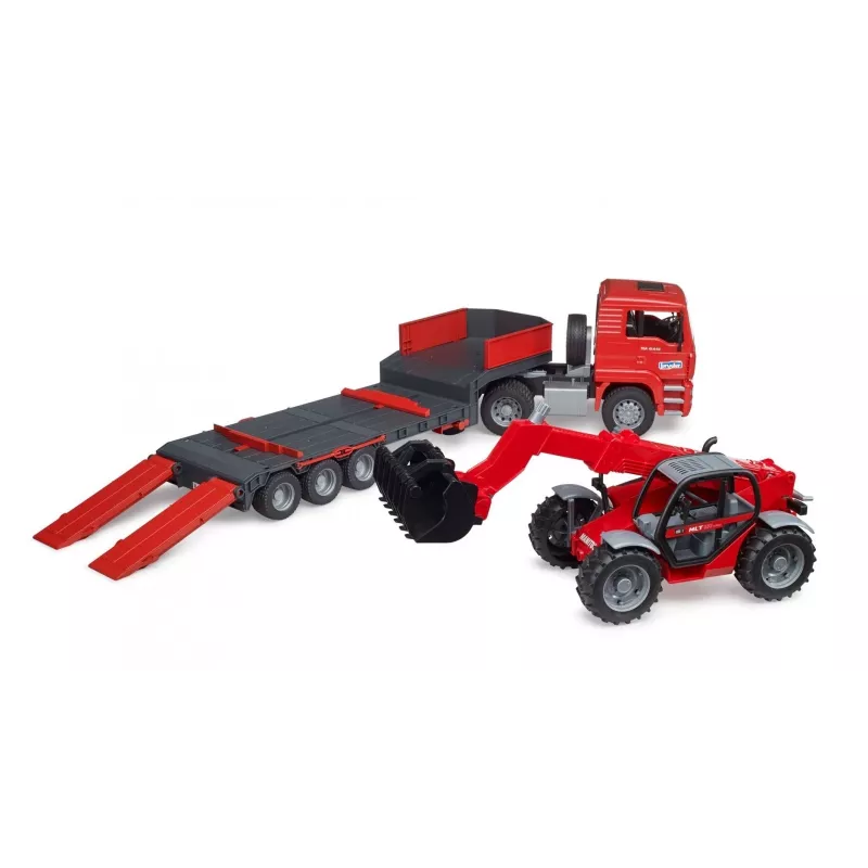 Set veicoli BRUDER MAN TGA camion con caricatore Manitou