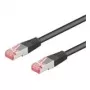 Wentronic Goobay cavo patch CAT 6, S/FTP (PiMF), nero, 50 m – LSZH senza alogeni, rame (68701)