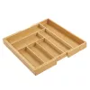 Organizer per cassetto posate GreenBlue GB379 inserto in bambù con scomparti, superficie naturale