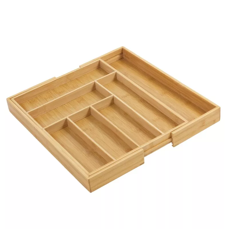 Organizer per cassetto posate GreenBlue GB379 inserto in bambù con scomparti, superficie naturale