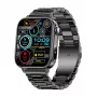 Smartwatch Colmi P80 acciaio nero con Bluetooth e cardiofrequenzimetro