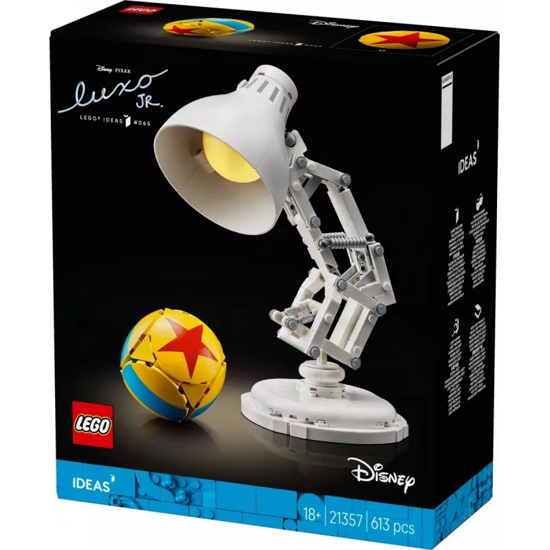 Giocattolo da costruzione LEGO Ideas modello 21357 — Luxo Jr., 613 pezzi, 290×140×110 mm