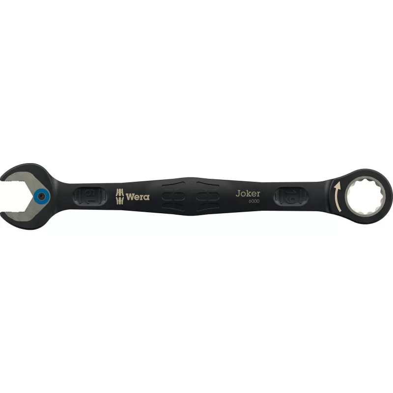 Wera 6000 Joker Black Edition set di chiavi combinate a cricchetto, 11 pz.