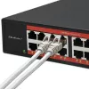 Switch di rete QOLTEC 52364 — Gigabit Ethernet PoE 16xRJ45, 2xSFP