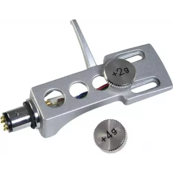 Headshell Omnitronic 10605262 — headshell per braccio di lettura argento, ricambio per giradischi