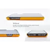 Custodia per cellulare VixFox per iPhone X/XS, giallo senape, retro con porta carte