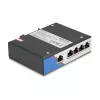 Switch Ethernet DELOCK 80162 — 5 porte Gigabit RJ45 per montaggio su guida DIN
