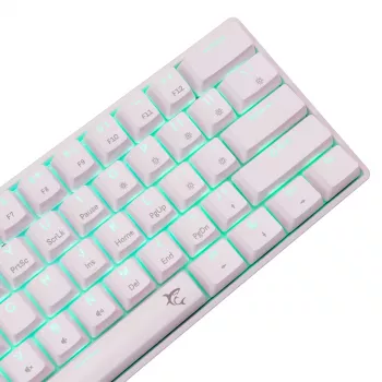 Tastiera meccanica White Shark Shinobi-2 Brown Switch layout US — design compatto, switch Brown
