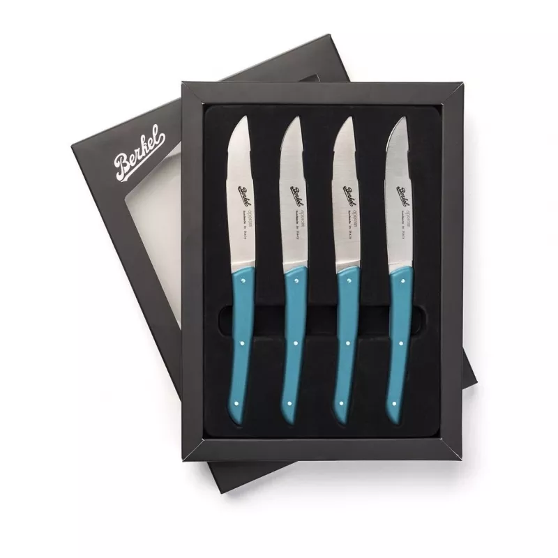 Coltello da bistecca Berkel KCO4SW11SRPBL acciaio inox 4 pezzi 11 cm lama