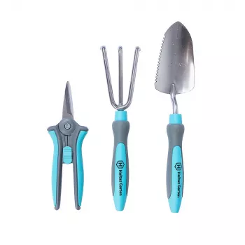 Set attrezzi da giardino Extralink 3 pezzi — pala, cesoie, rastrello
