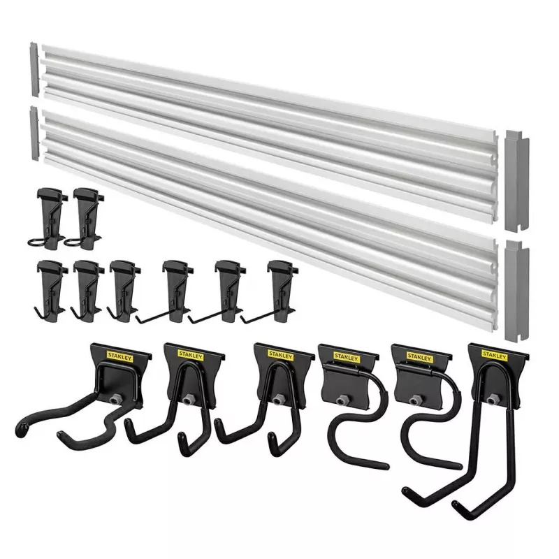 Stanley STST22000-1 scaffale porta attrezzi da giardino a parete in acciaio