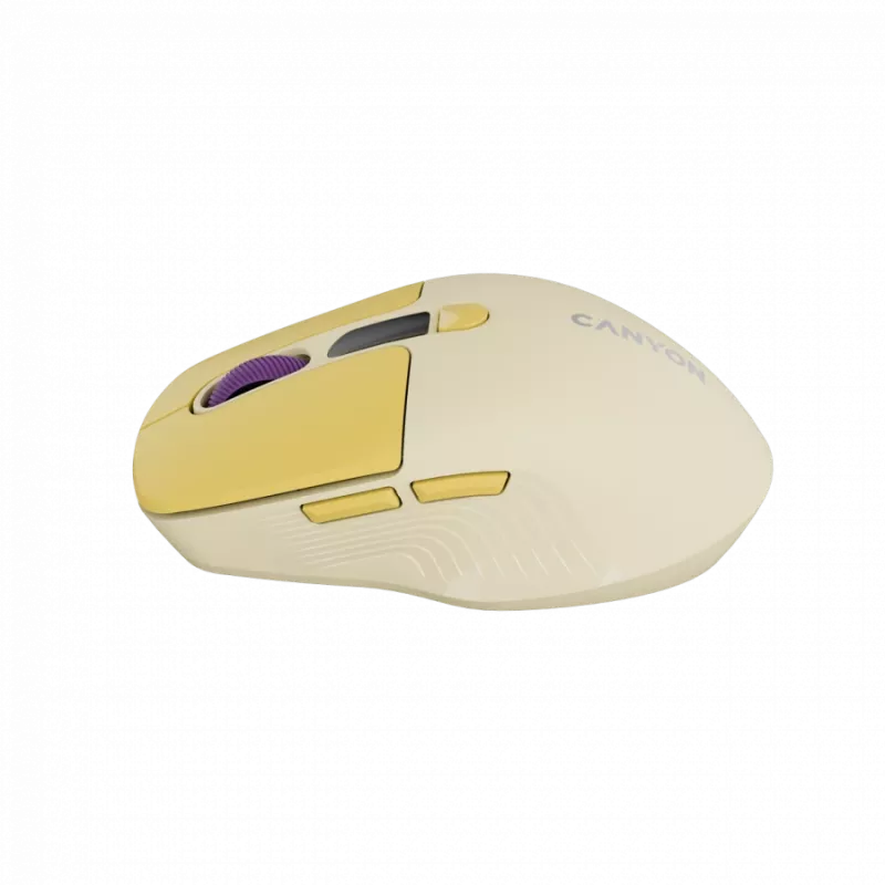 Canyon MW-26 – mouse ottico wireless 2in1 Bluetooth / 2,4 GHz – silenzioso – 6 tasti – 800/1200