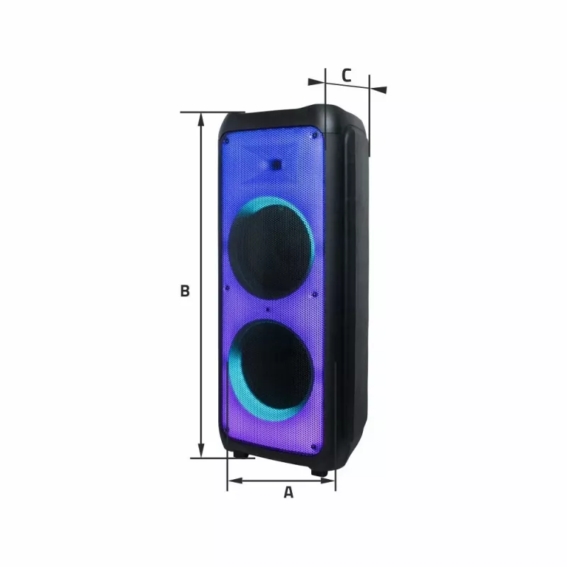 Altoparlante portatile Manta SPK1202B250 BT, nero