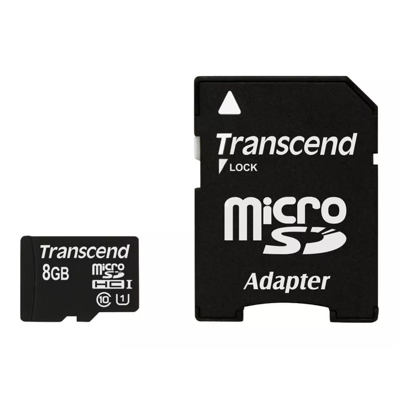 Transcend Premium - scheda di memoria flash (microSDHC/adattatore SD incluso)