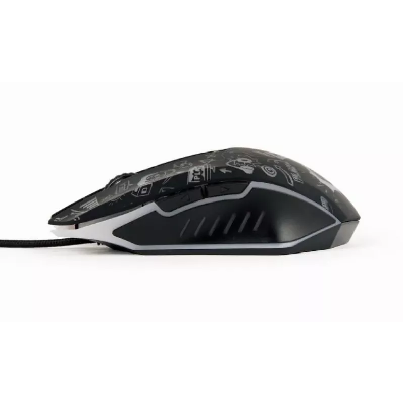 Mouse USB ottico nero/MUS-6B-GRAFIX-01 Gembird
