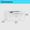 HP LaserJet Pro M110w Stampante - A4 monolaser, stampa, WLAN, 20 ppm, 100-1000 pagine al mese
