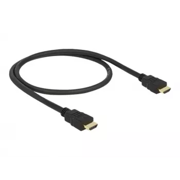 DeLOCK - Cavo video/audio/rete - HDMI - 28 AWG - HDMI, 19 poli (M) - HDMI, 19 poli (M) - 50 cm - nero (84751)
