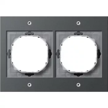 Placca da parete GIRA TX_44 antracite, termoplastica, 110×157 mm, design convenzionale