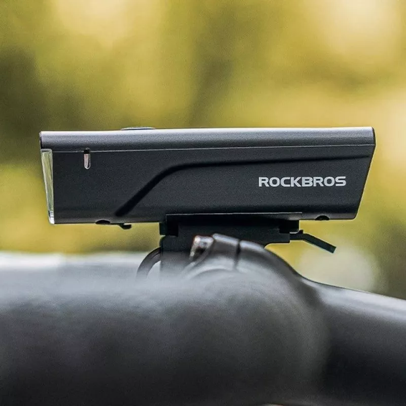 Rockbros Luce per bici + cavo USB-C - USB-A 260 lm nero