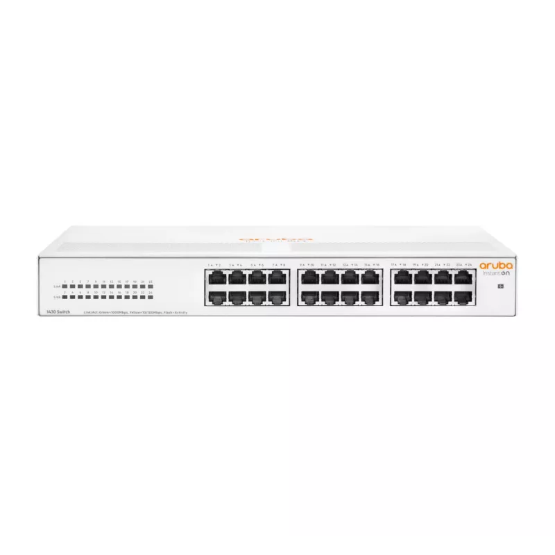 HPE Aruba Networking Aruba Instant On 1430 24G unmanaged L2 Gigabit Ethernet (10/100/1000) 1U bianco