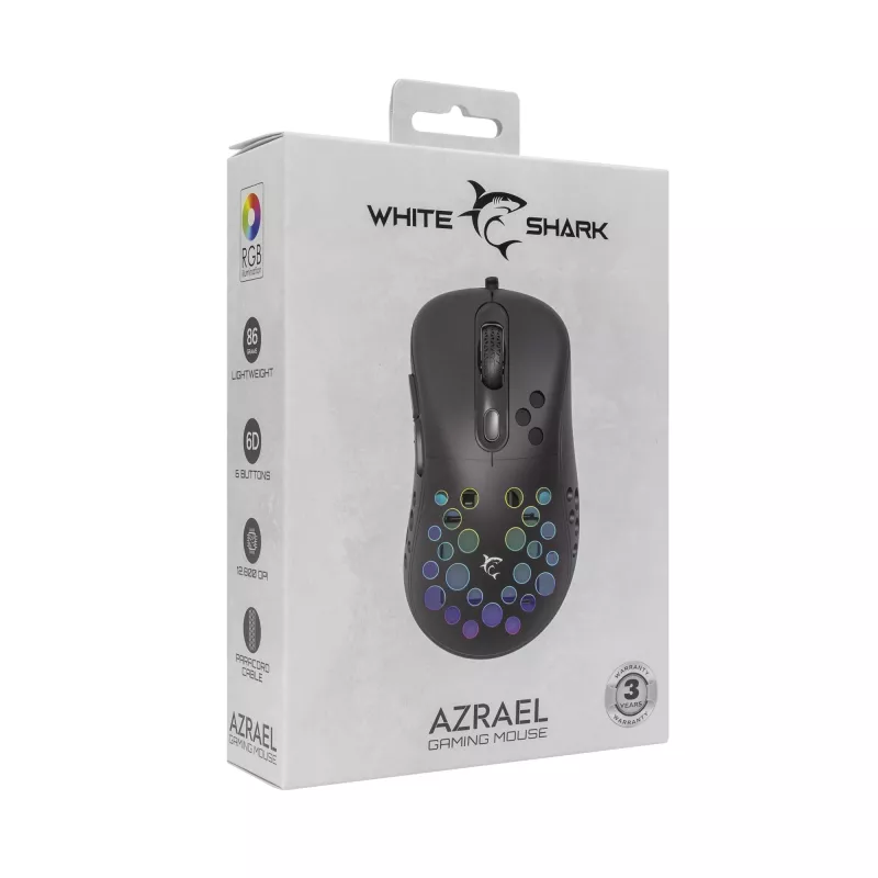 Mouse White Shark GM-5013 Azrael nero USB