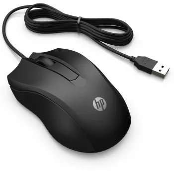 HP mouse con cavo 105, per destrimani e mancini, ottico, USB Type-A, 1600 DPI, nero
