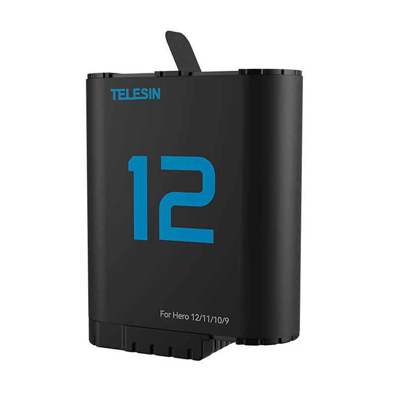 Batteria al litio per GoPro Hero 12/11/10/9, Telesin (blu)