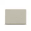 Toshiba Canvio Advance - disco rigido - 4 TB - esterno (portatile) - 2.5 (6.4 cm) - USB 3.2 Gen 1 - beige chiaro