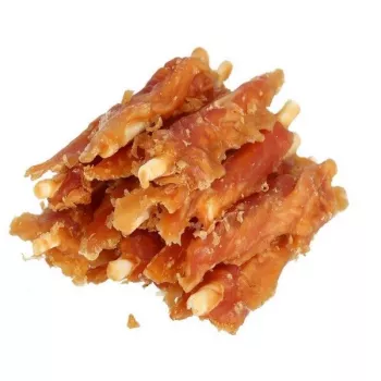 HILTON pollo con bastoncino di pelle cruda bianca - snack per cani - 500 g