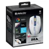 Mouse gaming wireless DEFENDER MM-282 RF — ambidestro, ottico 1800 DPI, 5 tasti, USB, a batteria
