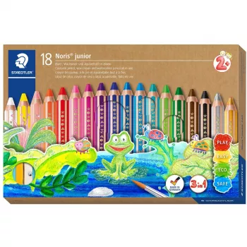 Penna acquerellabile Staedtler Noris junior 140 multicolore 18 pz.