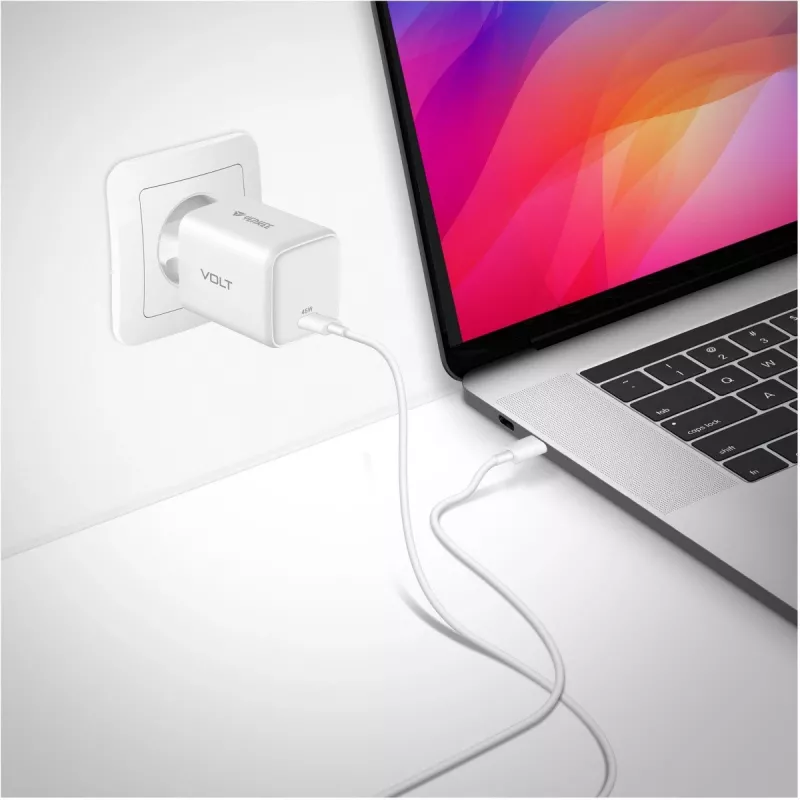 Caricabatterie USB-C YENKEE G45 VOLT 45W Power Delivery 3.0, uscita 3A