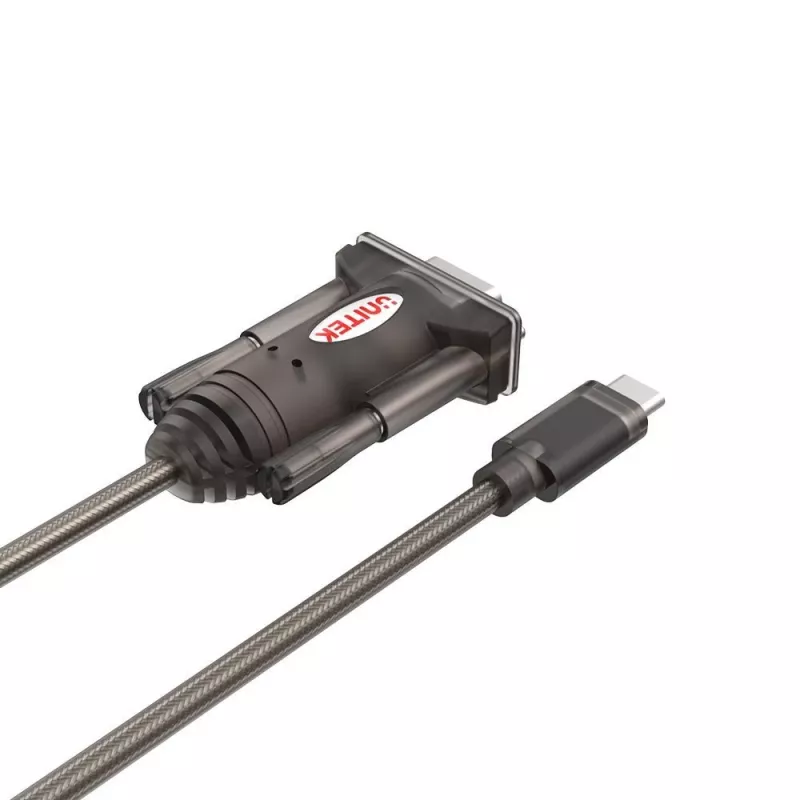 Unitek Y-1105K adattatore da USB-C a RS-232, 1,5 m, nero