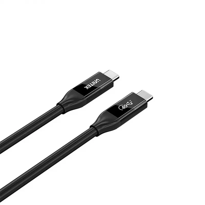Cavo USB-C Unitek C14100ABK01-2M – 2 m, 100 W Power Delivery, 40 Gbit/s dati