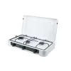 Piano cottura a gas da piano di lavoro Ravanson K-03TB [bianco; 3 zone]