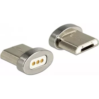 Adattatore cavo DeLOCK 65929 USB Type Micro-B magnetico argento