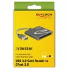 Lettore di schede DeLOCK 91525 USB 3.2 Gen 1 grigio