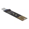 Convertitore combo DeLOCK per M.2 NVMe PCIe o SATA SSD USB 3.2 Gen 2 nero