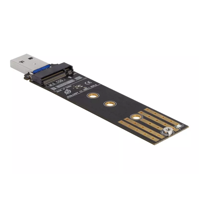 Convertitore combo DeLOCK per M.2 NVMe PCIe o SATA SSD USB 3.2 Gen 2 nero