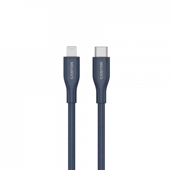 Cavo USB-C a Lightning CANYON CLNM60 60W MFi 1 m silicone blu