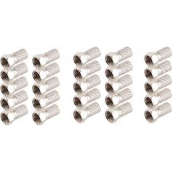 Connettore F ShiverPeaks 85009-A-SET25, set con 25 connettori F per cavo coassiale