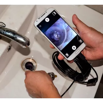 Endoscopio USB MEDIA-TECH ENDOSCOPE 66° CMOS, 640x480 30fps, IP67, 6 LED, magnete e gancio