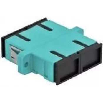 DeLOCK - accoppiatore di rete - SC multi-mode (F) a SC multi-mode (F) - fibra ottica - OM3 - azzurro (confezione da 4) (85997)