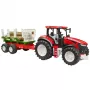 BRUDER trattore con rimorchio in legno BR-03453 – giocattolo meccanico, compatibile con le figure Bruder